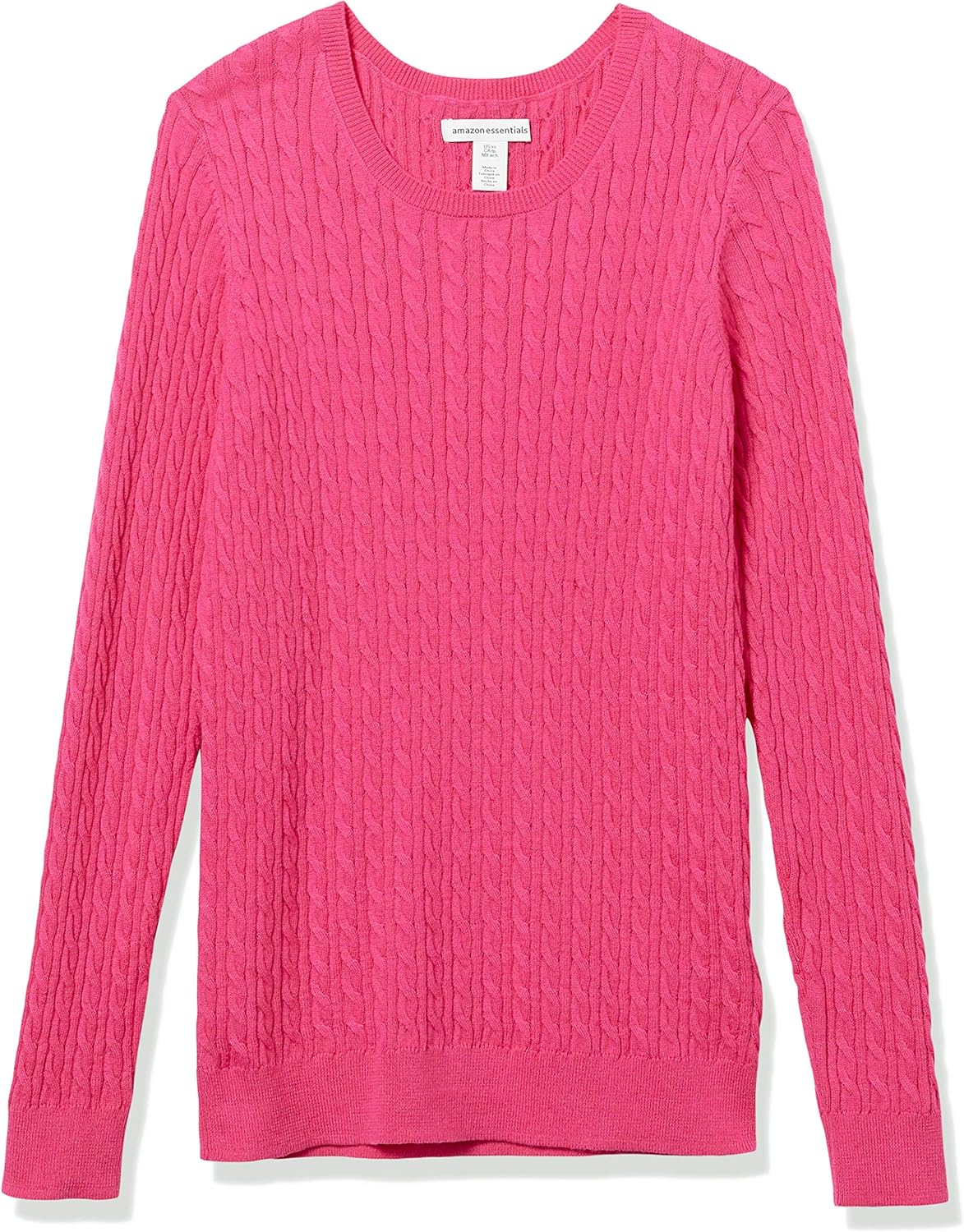 Amazon Essentials Women's Lightweight Long-Sleeve Cable Crewneck Sweater (Available in Plus Size) - Image 5
