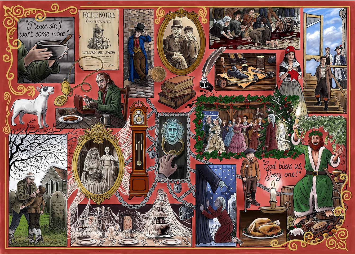 Gibsons Puzzle by - 1000 Book Club: Charles Dickens – 1000 Piece Puzzles for Kids and Adults – Ages 12+