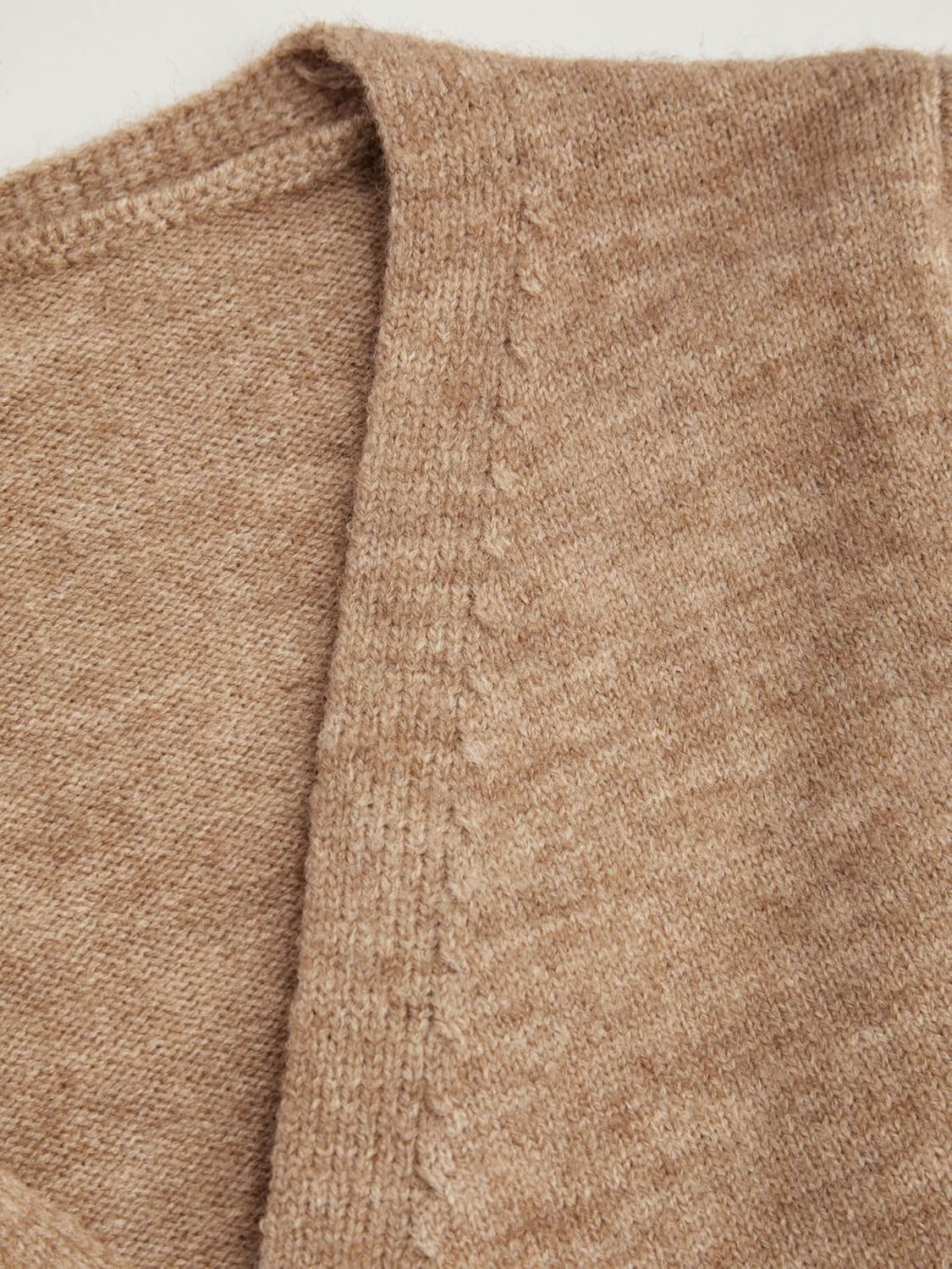 CIDER Knitted V-Neck Solid Knotted Wrap Cardigan