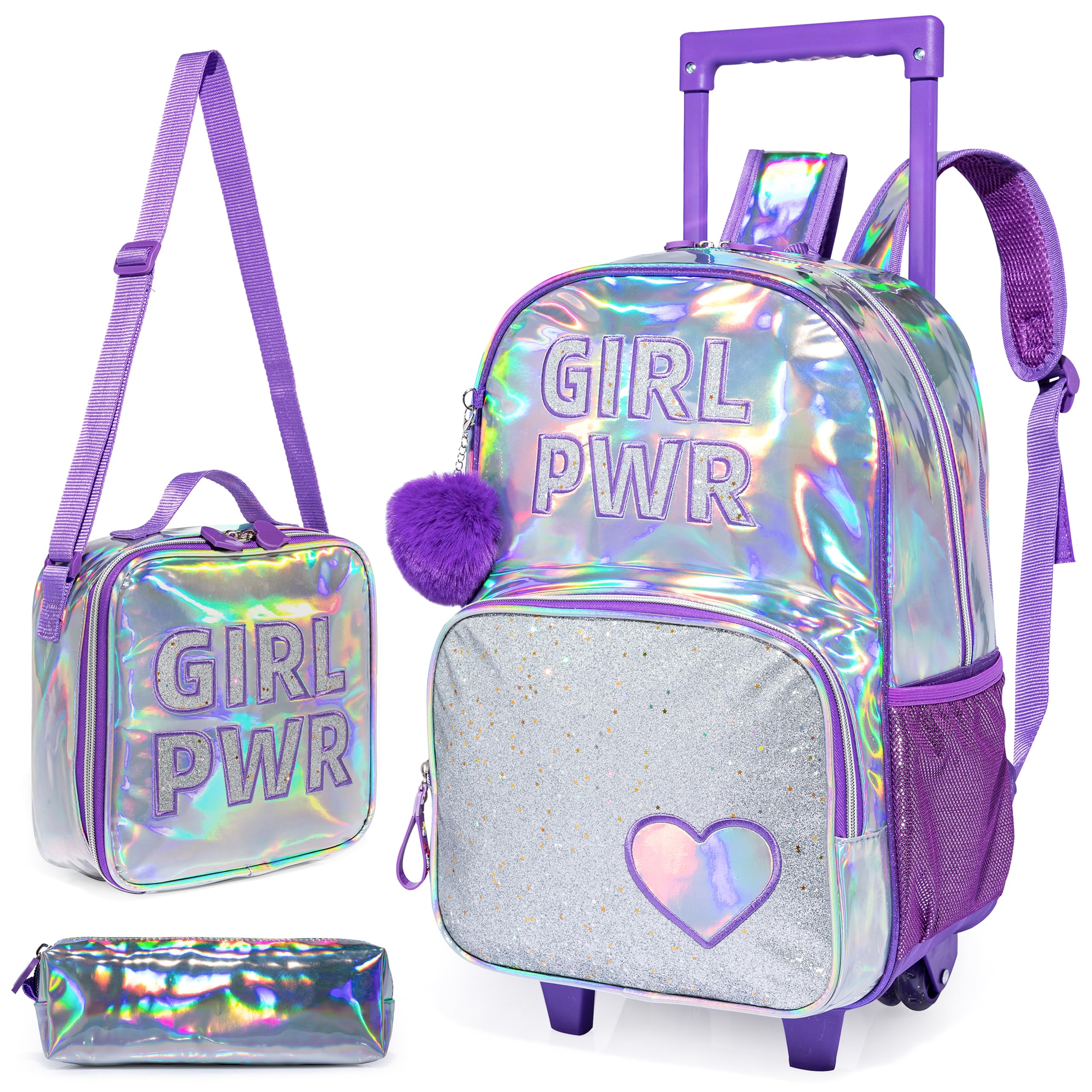 HTgroce Mochila Escolar Con Ruedas Mochilas Escolares Con Ruedas Mochila Con Ruedas Niña 8 años
