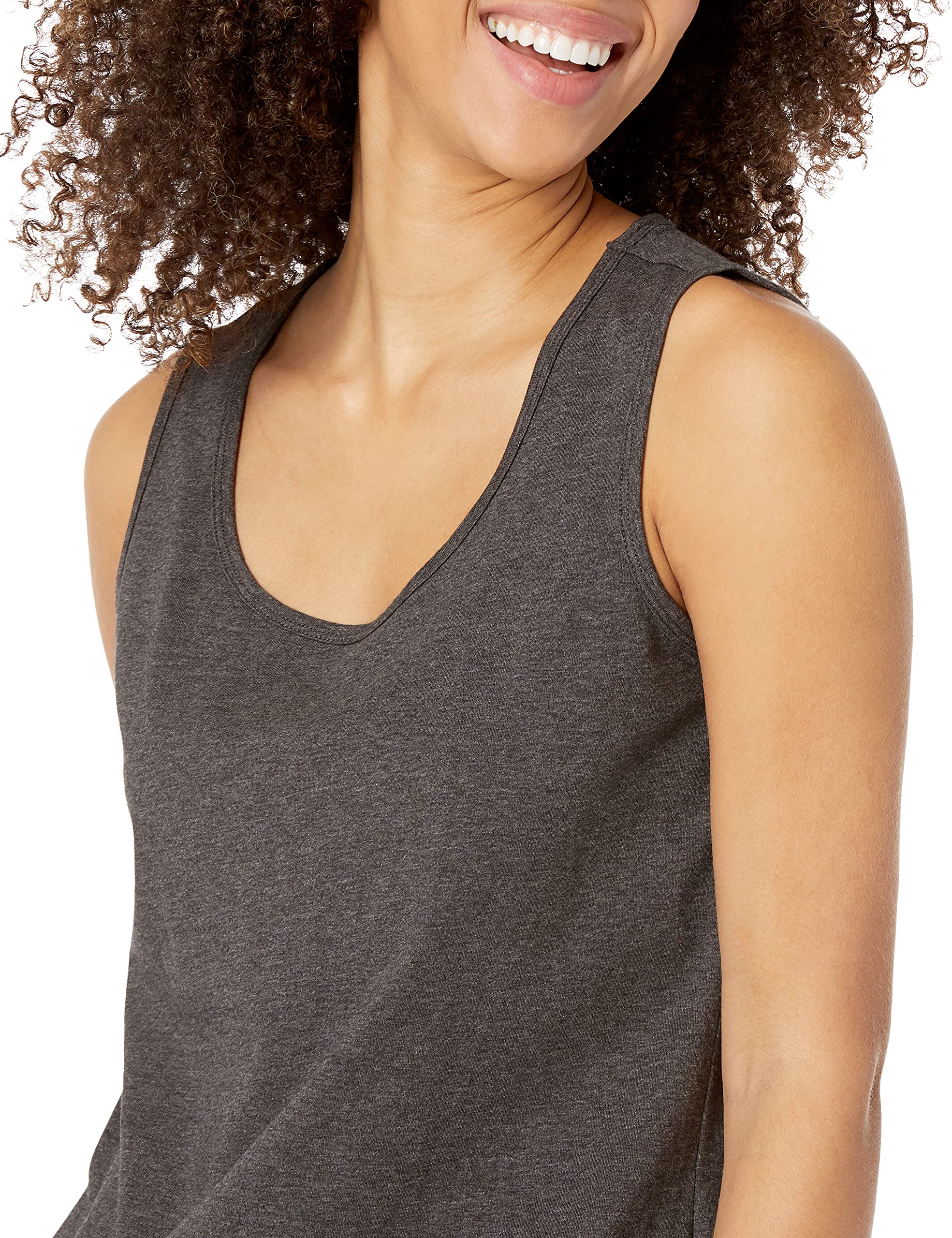 Amazon Essentials Canotta Smanicata in 100% Cotone vestibilità Classica Donna, Pacco da 2