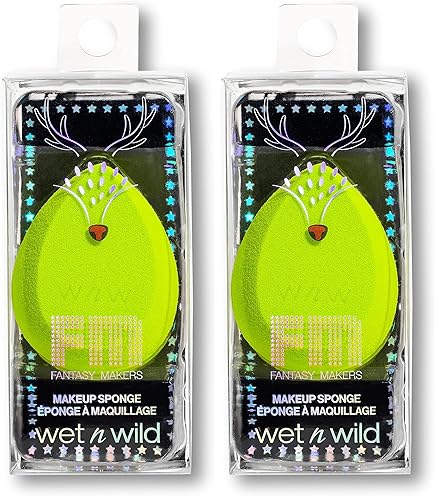 wet n wild Fantasy Makers - Esponja de maquillaje de Halloween, color verde (paquete de 2)