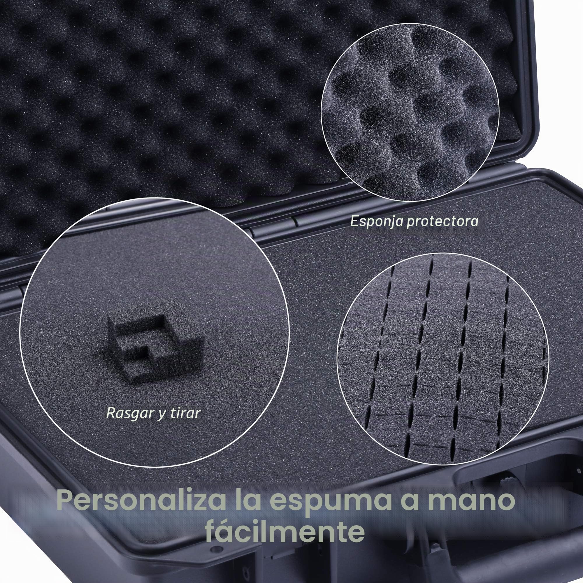 Lykus HC-3320 Maletín/Estuche/Case Impermeable con Espuma, Tamaño Interior 33x21x17,5cm, Adecuada para cámara réflex, Lentes, Drone, videocámara y Otros