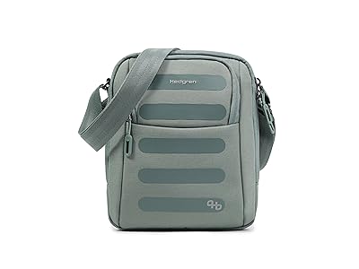 Hedgren Relax M Cross Body Handbags Grey/Green, Polyester