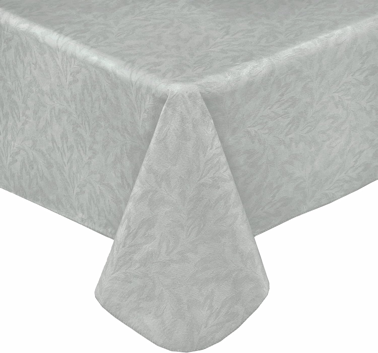 Newbridge Grey Napa Leaf Solid Color Vinyl Flannel Backed