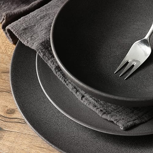 Miniatura 5 de Stone  Lain Grao - Juego de vajilla de cerámica de 16 piezas color gris