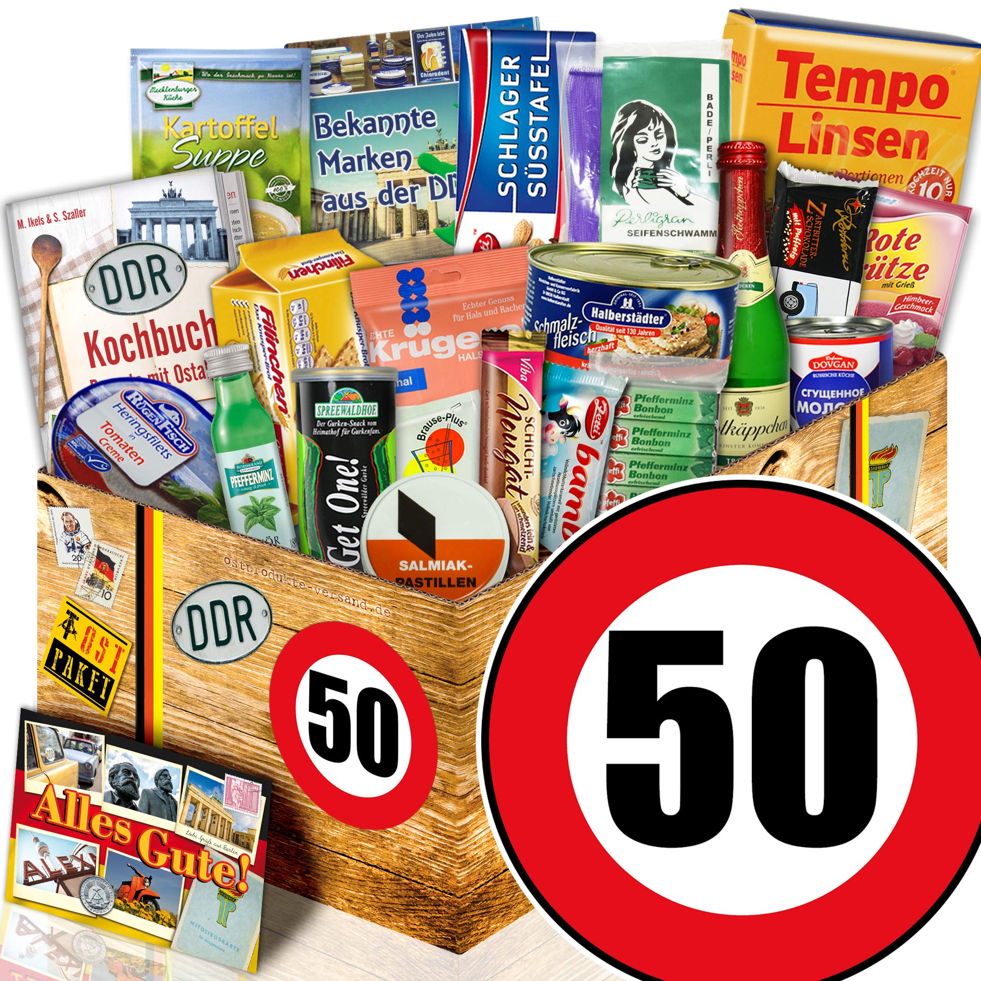 Ostpaket/Spezialitäten Box/Geburtstag 50 / Geschenkset Mama