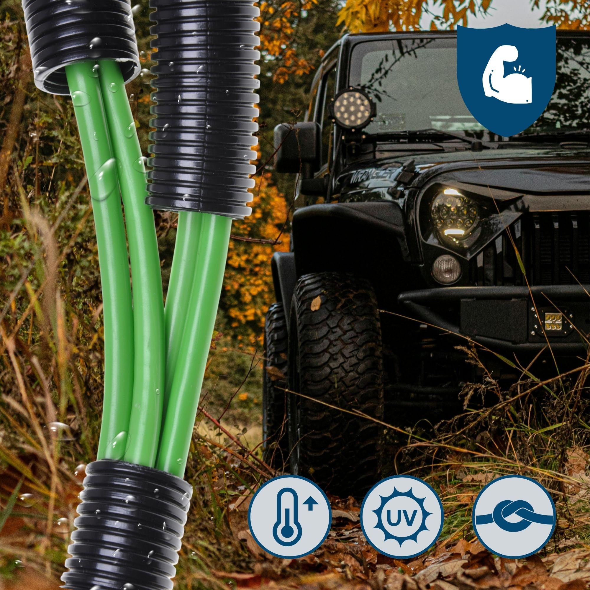 Kalitec - Tubo corrugato chiuso NW 12 I non scanalato, tubo di protezione per martore, resistente ai raggi UV e alogeni, materiale PA 6, protezione per cavi AD 15,6 mm, ID 12 mm, da -40 a +120 °C
