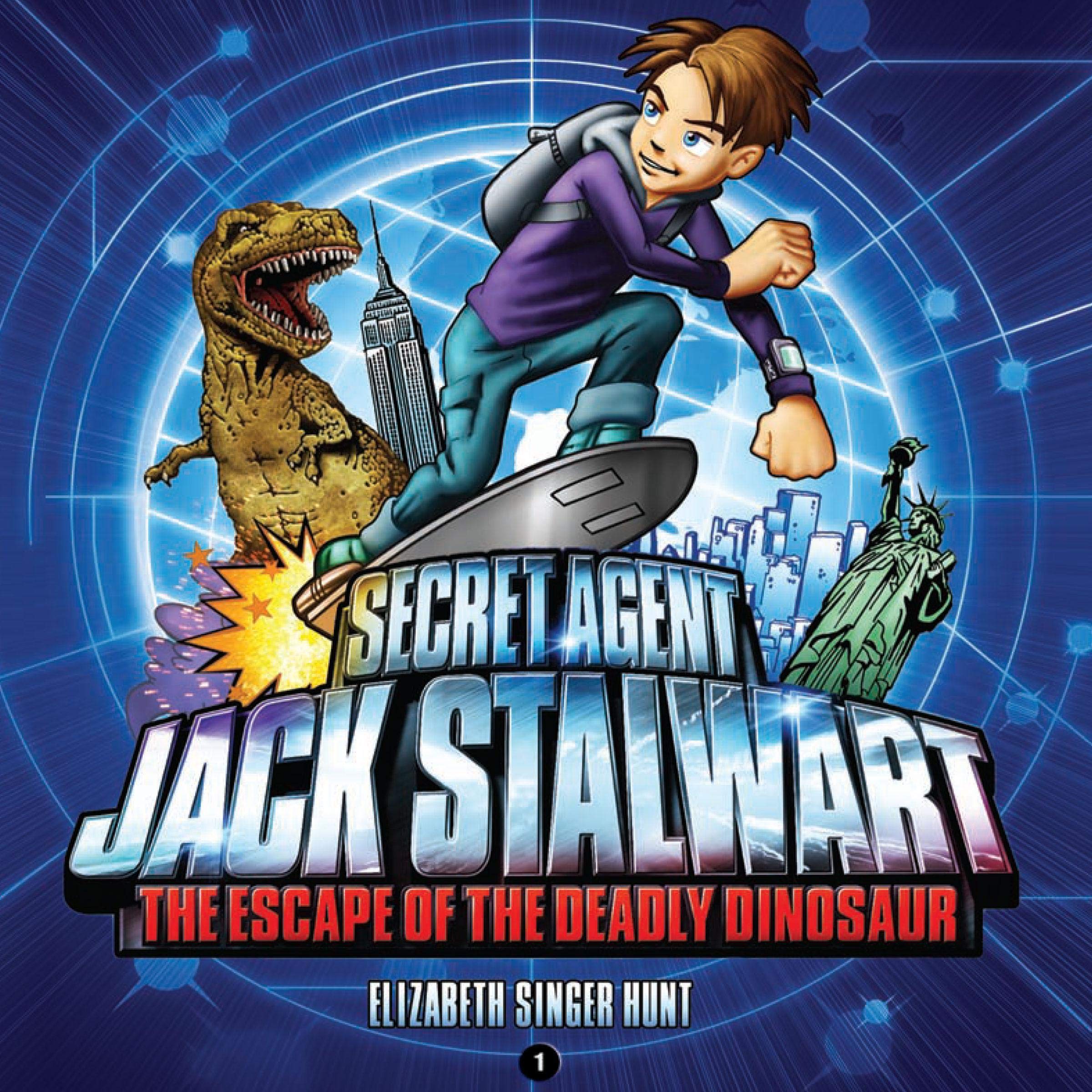 Cover art for Secret Agent Jack Stalwart: Book 1: The Escape of the Deadly Dinosaur: USA