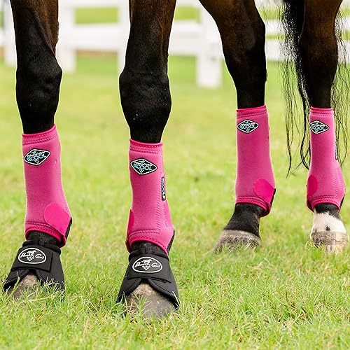 Vista 104 de Professional's Choice 2XCOOL Botas deportivas para caballos medicinales, diseño protector y transpirable para máxima comodidad y durabilidad en Negro