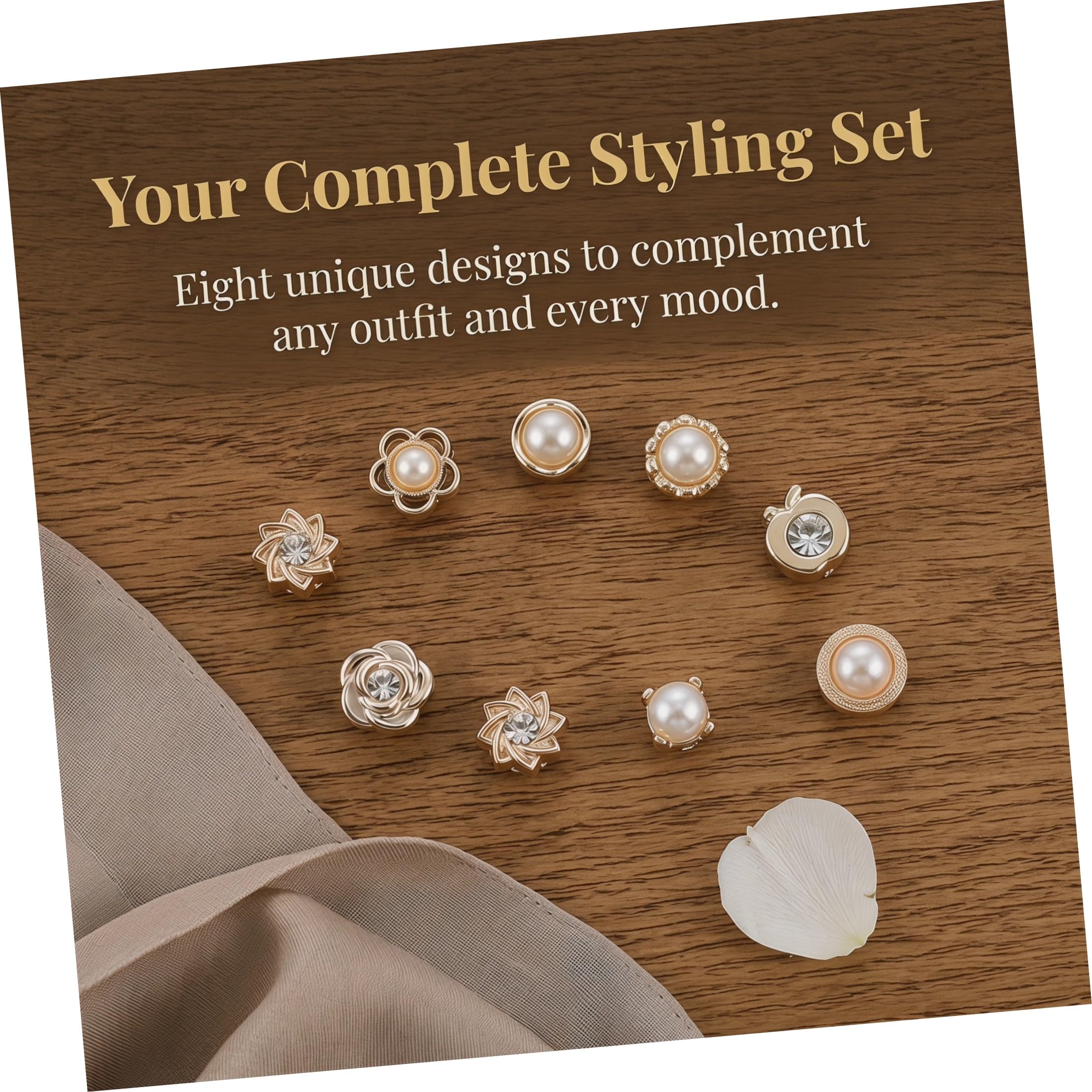 STOBOK 5 Sätze Stift Hijab Magnete Kopftuch Magnete Magnetschmuck Knöpfe Nadel Magnetverschlüsse Nähnadeln Schneiderei Email Pin Babynadeln Schalnadeln Knopfverschluss Metall 8 Stücke * 5