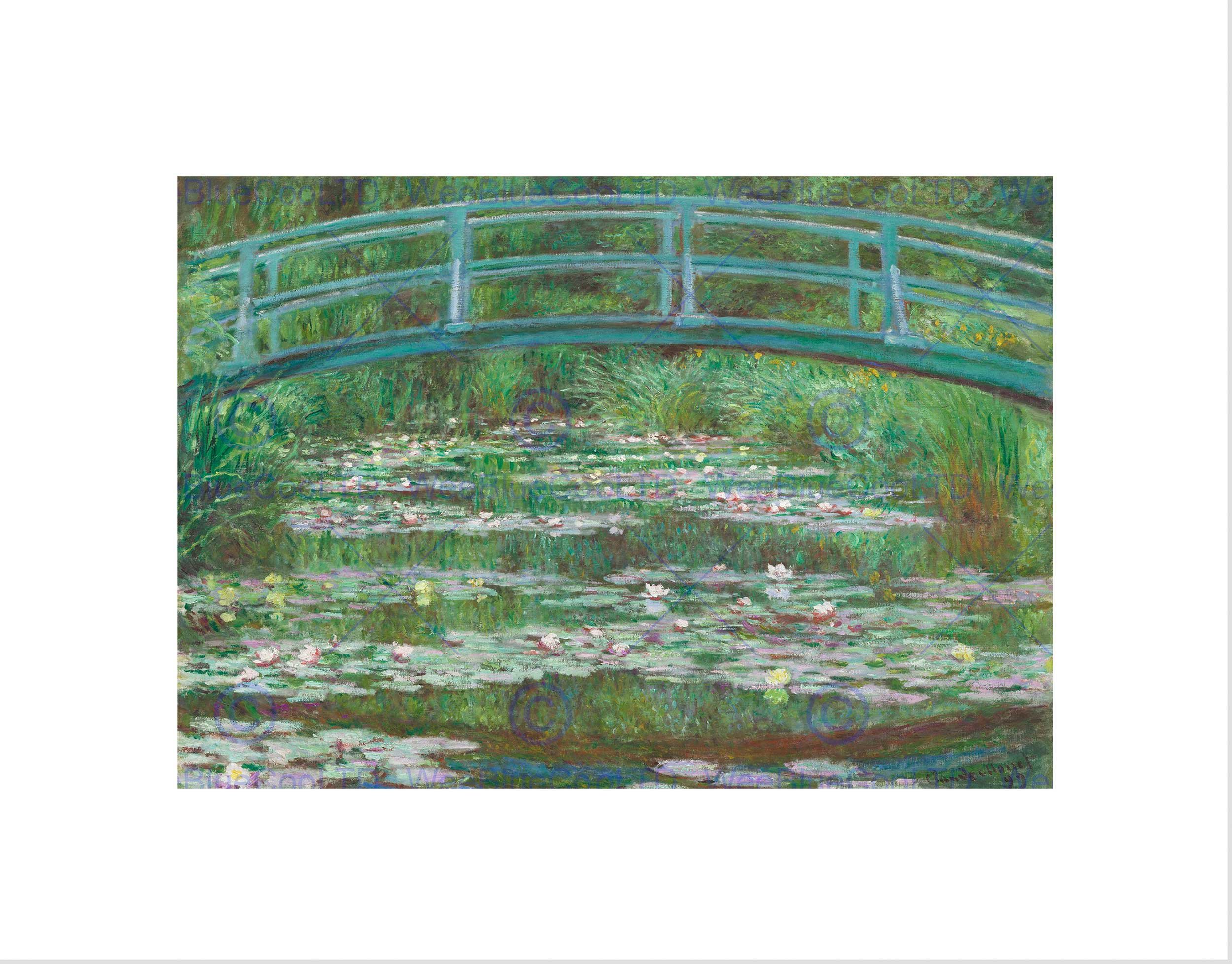 Wee Blue Coo Claude Monet Japanese Footbridge Art Picture Wall Art Print