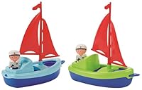 Ecoiffier Spielzeugboot mit Matrosenfigur, ab 18 Monaten