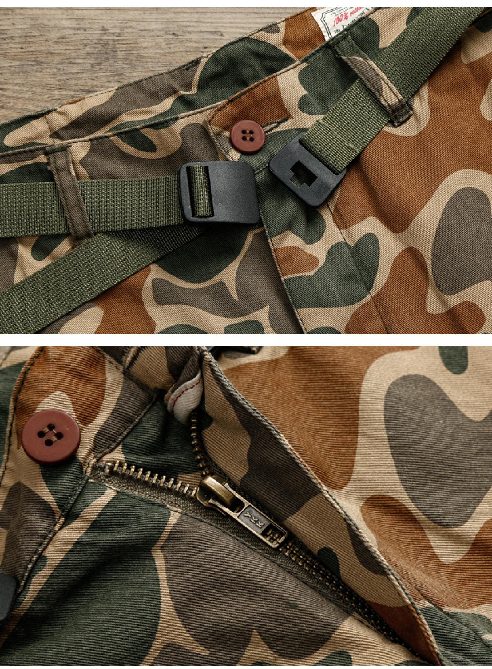 Pantalones Cortos Pantalones Cortos De Camuflaje De Verano para Hombre, Clásico, Clásico, Deportivo, Informal, De Algodón, Suelto, De Cinco Puntos