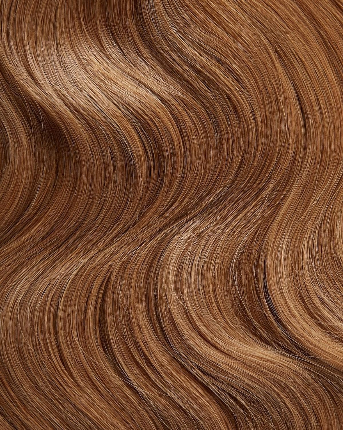 Chestnut Brown Clip ins Hair Extensions Real Human Hair Extension Thick Straight Seamless Invisible No Tangle No Shedding Reusable 5pcs for Women 18 Inch 70g