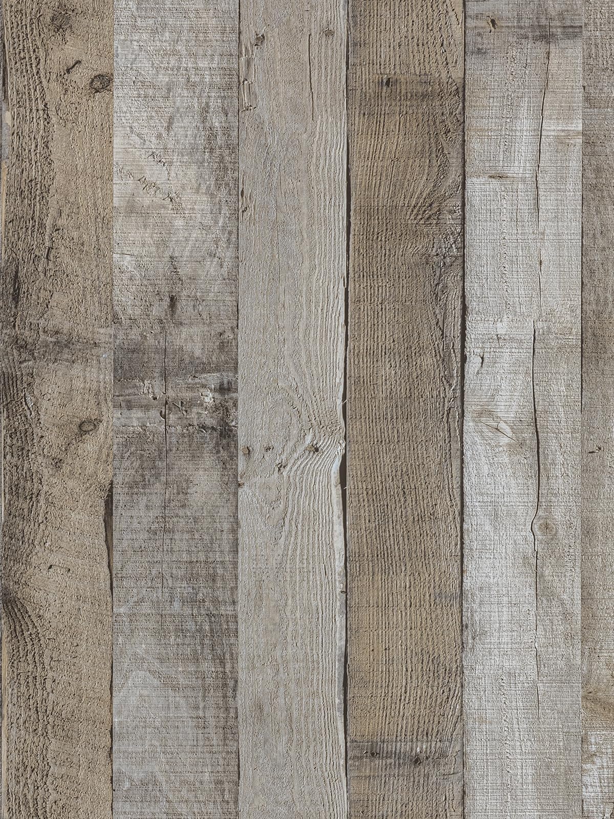 Binifu Light Grey Wood Wallpaper Peel and Stick Wood Adhesive Paper Removable Distressed Shiplap