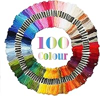 Vista 8 de ATDAWN Bordado de color arcoíris, hilos de punto de cruz, pulseras, hilo de manualidades, 50