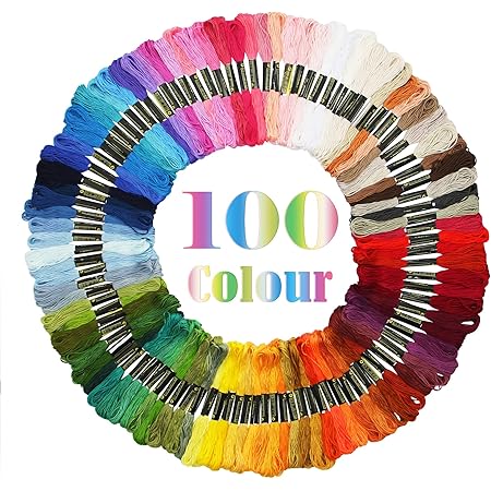 150 Color Skeins Rainbow Color Embroidery Floss,Cross Stitch Threads, Bracelet Yarn, Craft Floss - View #6