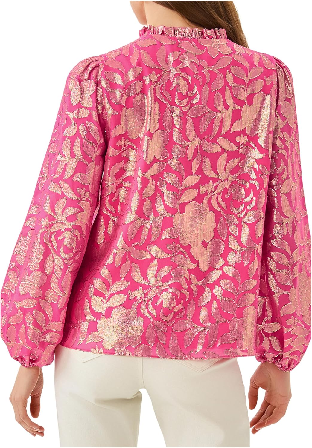 Lilly Pulitzer Women's Giana Long Sleeve Silk Top - Image 2