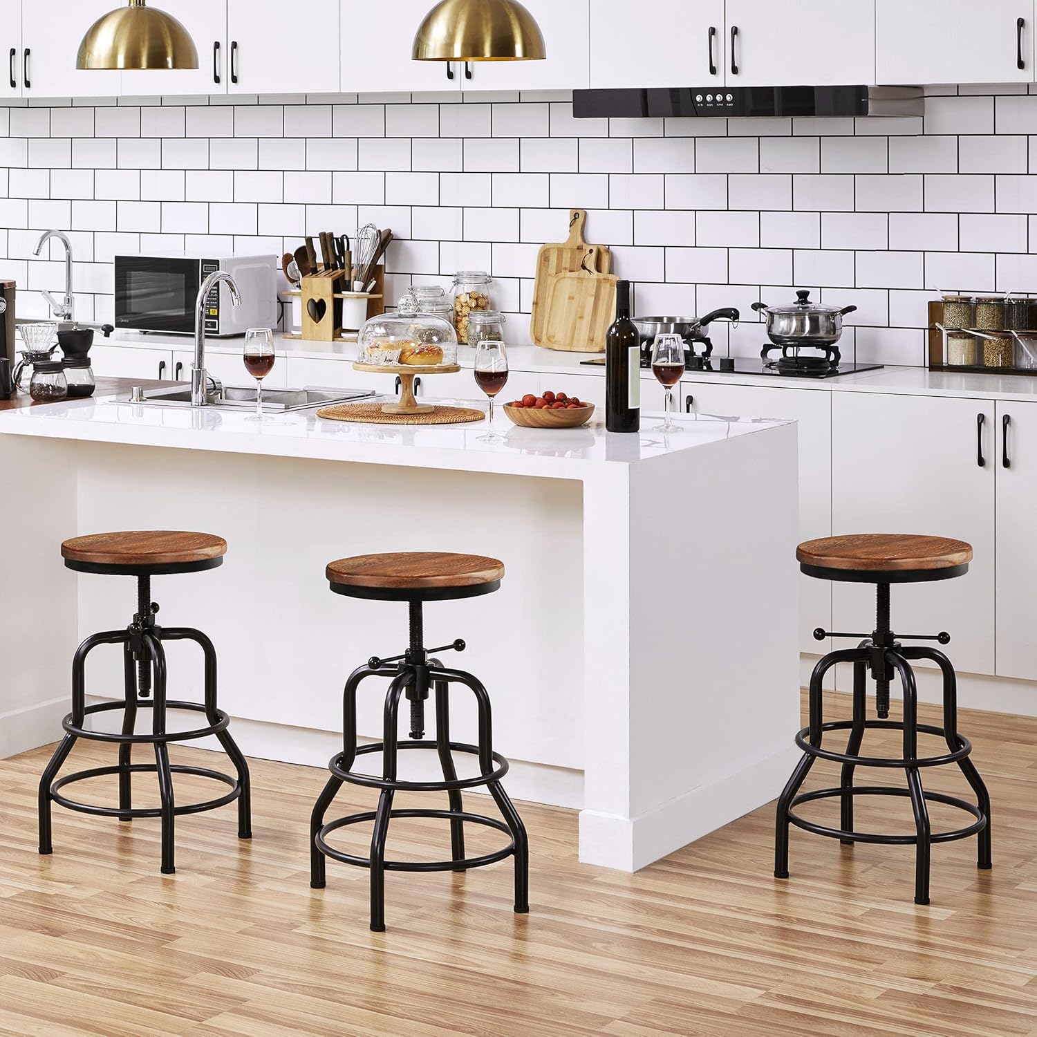 Yaheetech Counter Height Adjustable Bar Stools Bulgaria Ubuy