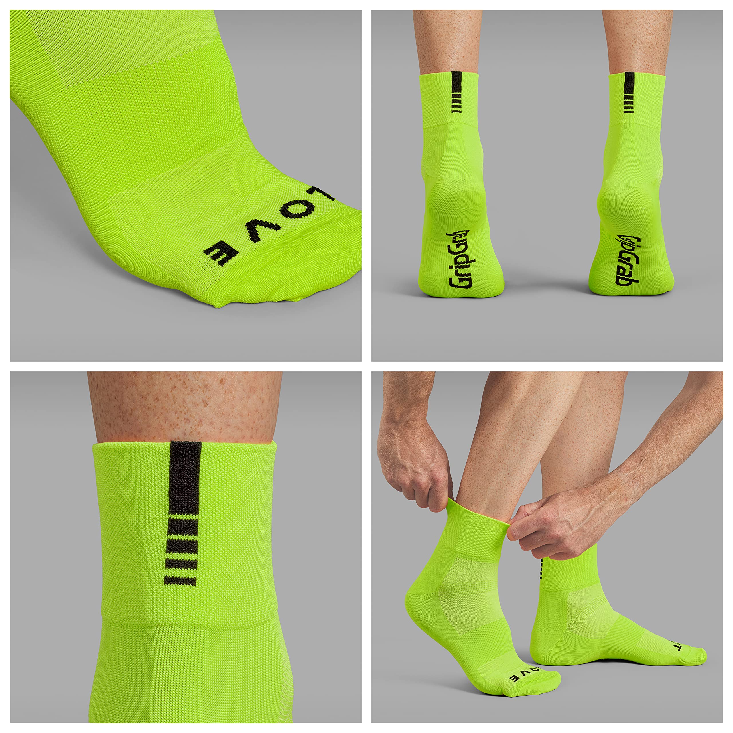 GripGrab Lightweight SL Performance letnie skarpety rowerowe, 1 sztuka i 3 pary, 2 długości, skarpety rowerowe, długie, krótkie