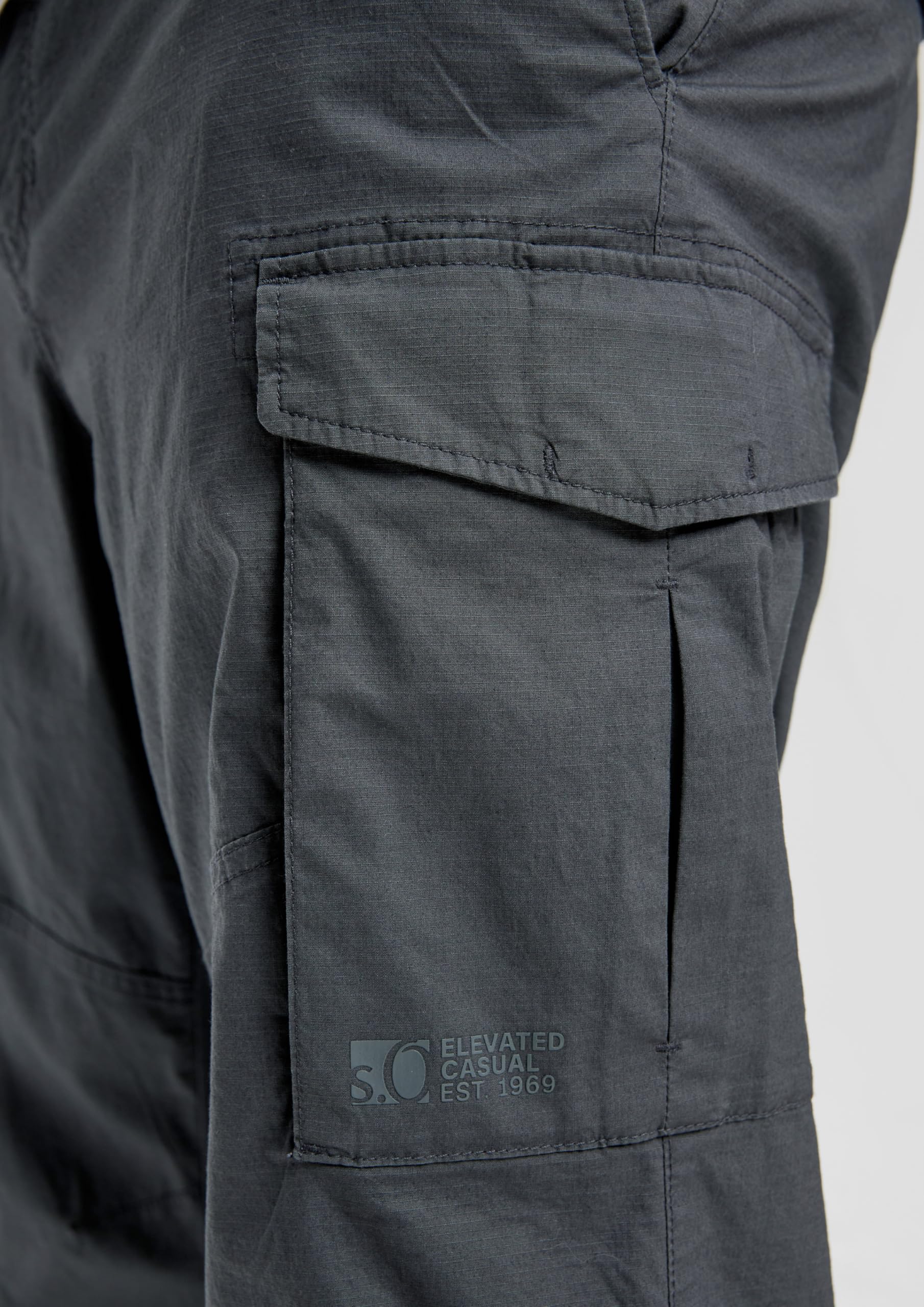 s.Oliver Relaxed: Cargo-Bermuda aus Baumwollstretch