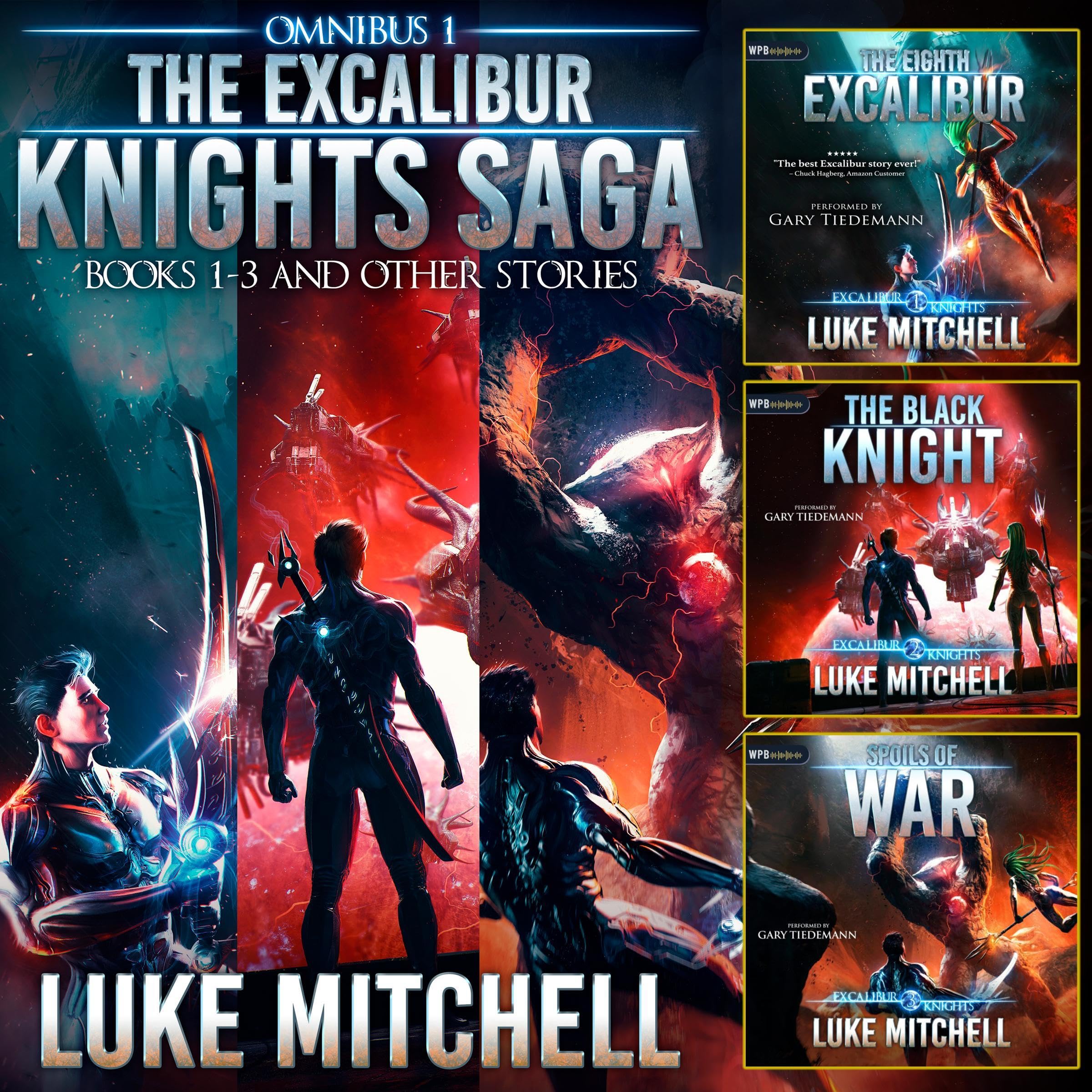 Cover art for The Excalibur Knights Saga Omnibus: Books 1-3 of the Arthurian Space Opera Adventure