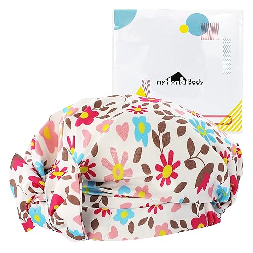 myHomeBody Gorros de ducha para niños con lazo gorro de pelo reutilizable para niños gorro de baño impermeable para niñas gorro de ducha para niñas
