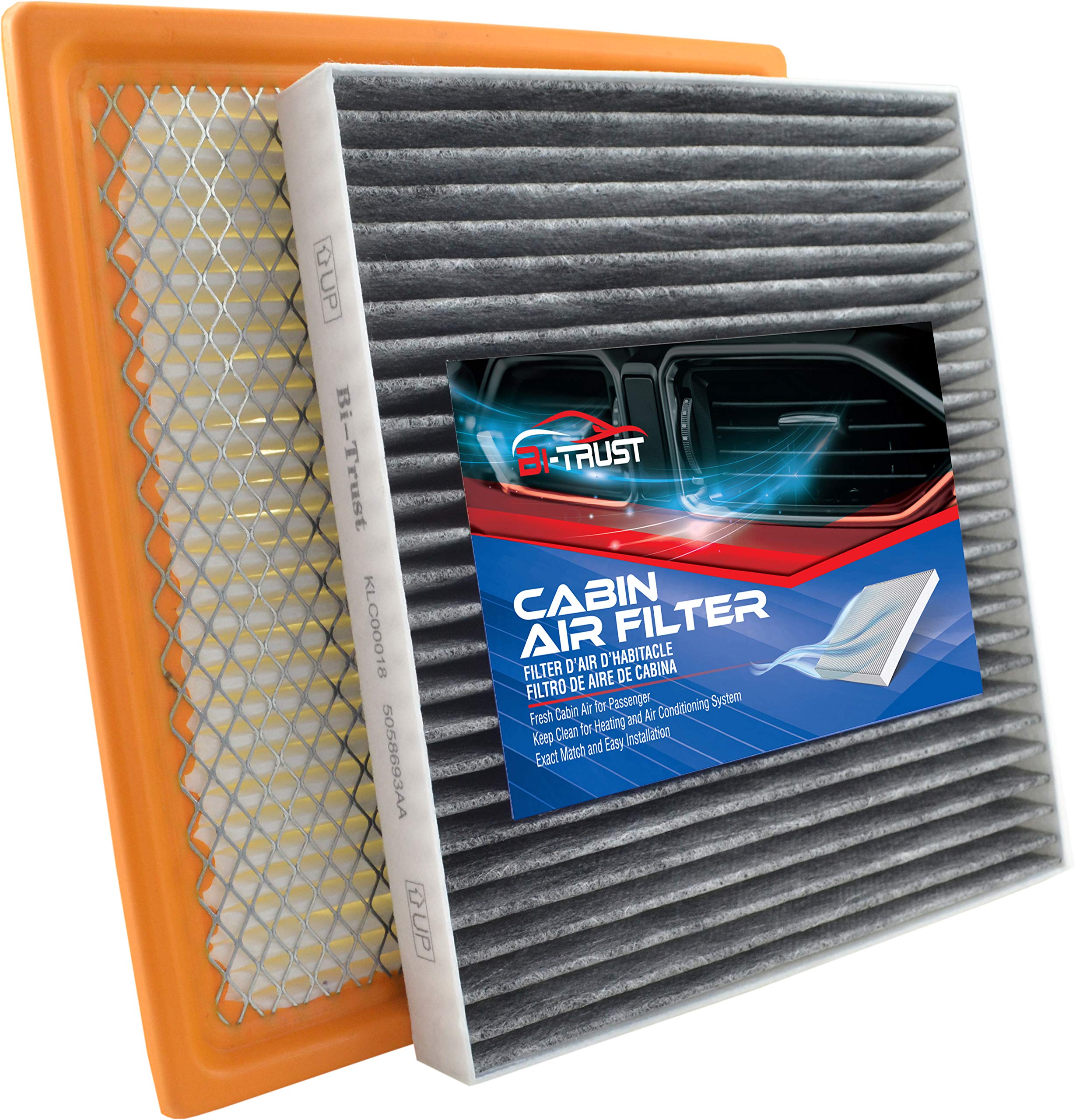 Bi-Trust Engine Cabin Air Filter,Replacement for Dodge Journey V6 3.5L 2009-2010,2-Pack