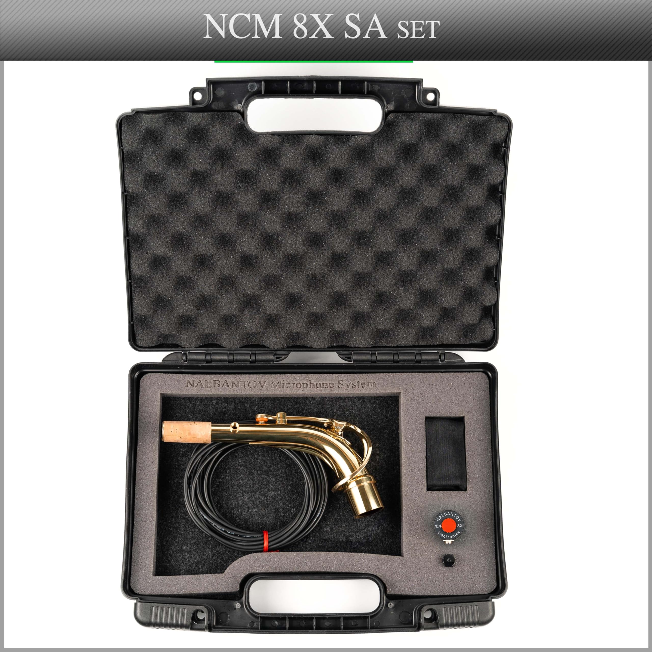 Sassofono contralto microfono NCM 8X SA set | pickup System, cavo, collo