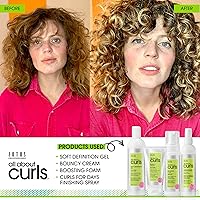 Vista 2 de ALL ABOUT CURLS Boosting Foam For Curly Hair Lightweight Definition Hold Volumizing Extra Fullness & Body Vegan & Cruelty Free Sulfate &