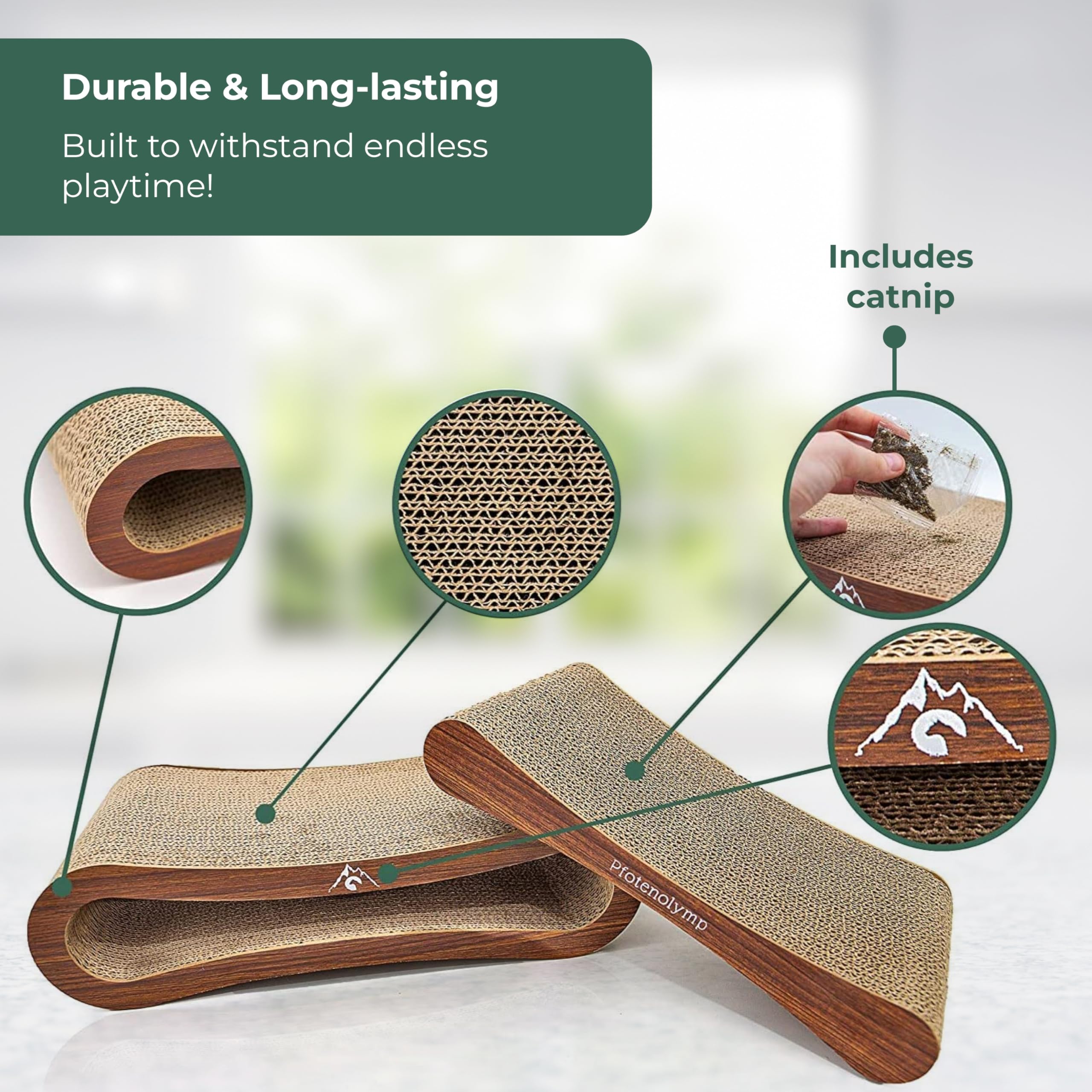 Pfotenolymp® Premium Window Baars/Krabmat Voor Katten Bij Het Raam Vensterbank Kattenbank Voor De Vensterbank Zit Ligstoel Voor Katten