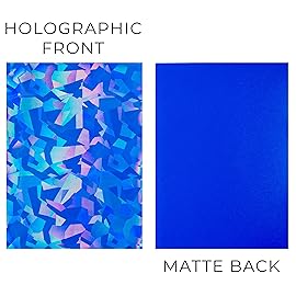 Premium Preferred Protection 100 Dark Blue Holographic Card Sleeves Perfect Fit Shiny Trading Card Sleeves Standard Size Pokemon Sleeves | Fits Metazoo, Magic The Gathering, Pokemon, Dragon Ball