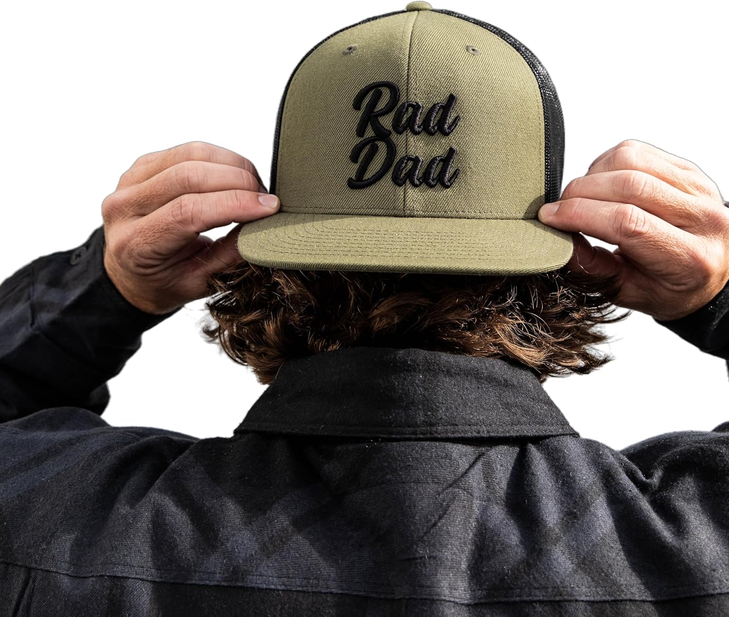 Rad Dad Snapback Hat - Baseball Cap for Fathers - Trucker Hat