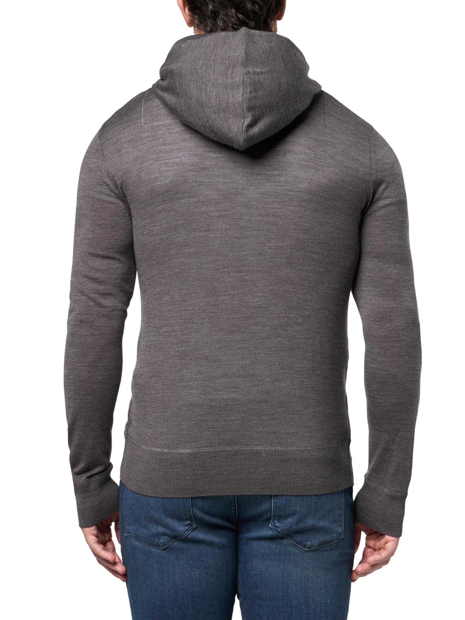 AllSaints Męska bluza z kapturem Merino