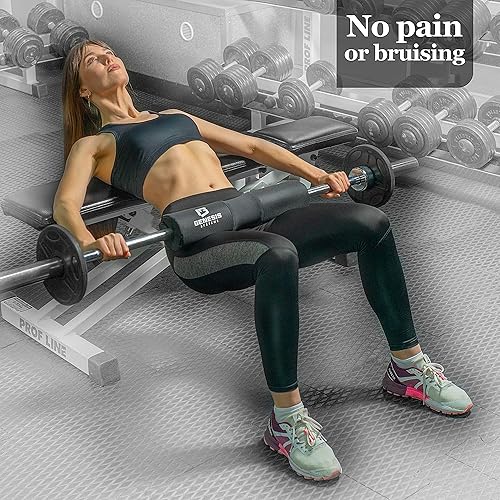 Miniatura 6 de Squat Pad Barbell Pad for Hip Thrusts Squats Lunges Glute Bridge - Foam Pad for Weight Lifting Neck Shoulder Support - Barbell Cushion Hip Thrust