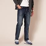 Amazon Essentials Men's Straight-Fit Stretch Jean, Dark Wash, 34W x 28L