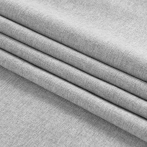 Miniatura 4 de Camino de mesa de 13 x 72 pulgadas de largo, algodón lino estilo granja gris mantel de mesa para cocina, comedor, mesa de café, fiestas, boda,