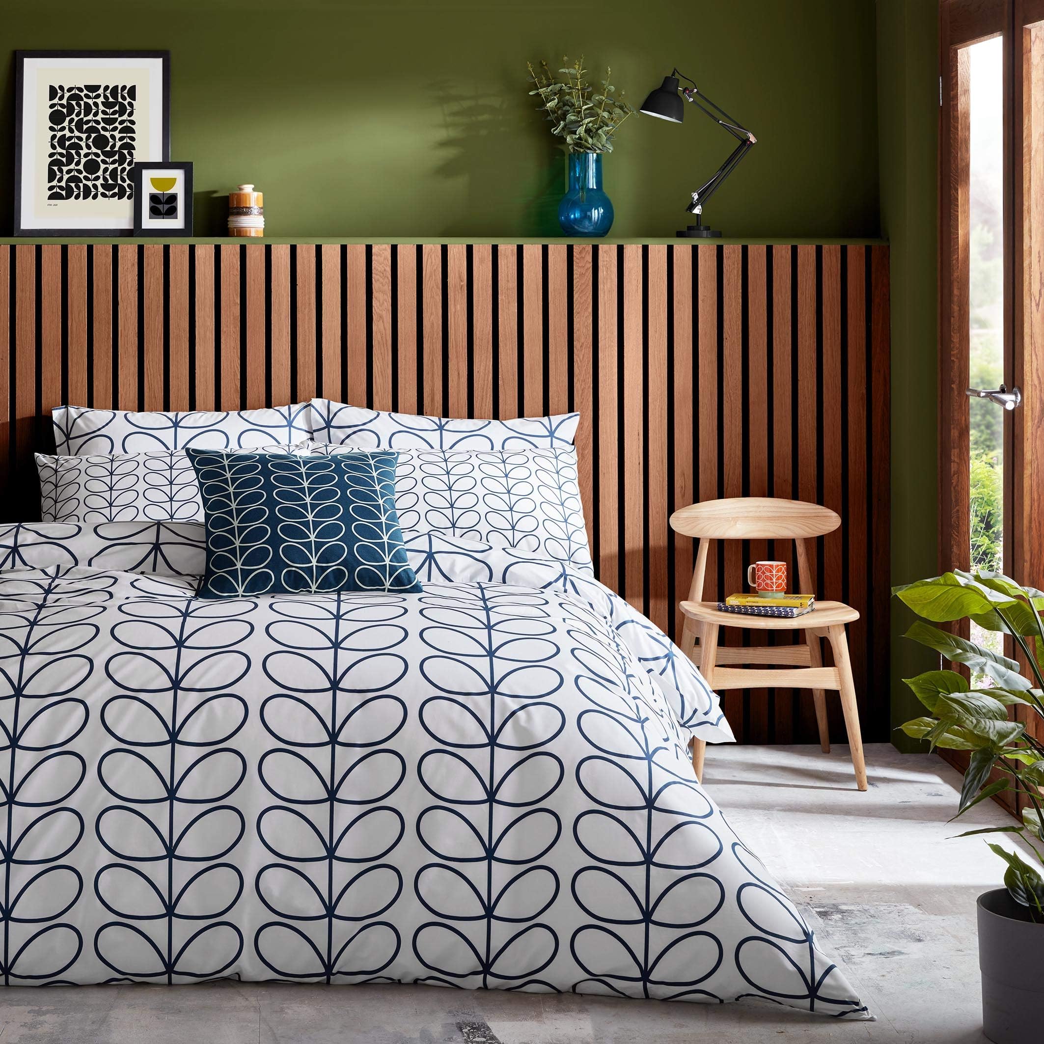 Orla Kiely Linear Stem Whale BeddingBedding: Pillowcase Set of 2, Standard 50x75cm