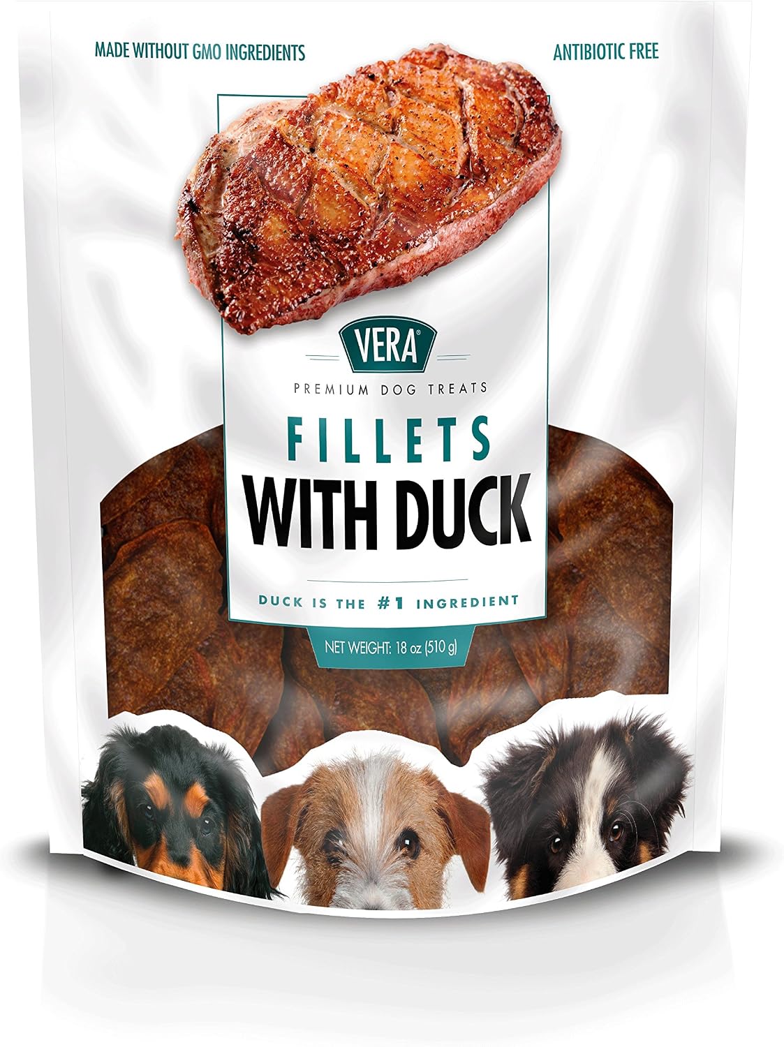 Vera Duck Fillet Jerky Treats For Dogs, 18 Oz