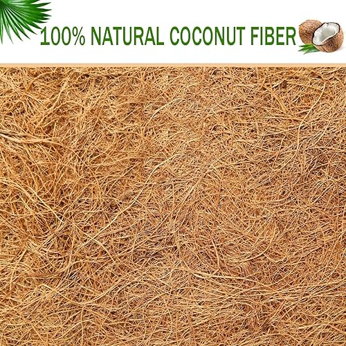 Miniatura 6 de bboUod - 2 forros preformados para macetas de coco de jardín, forros de coco, forros de coco naturales (24 pulgadas)