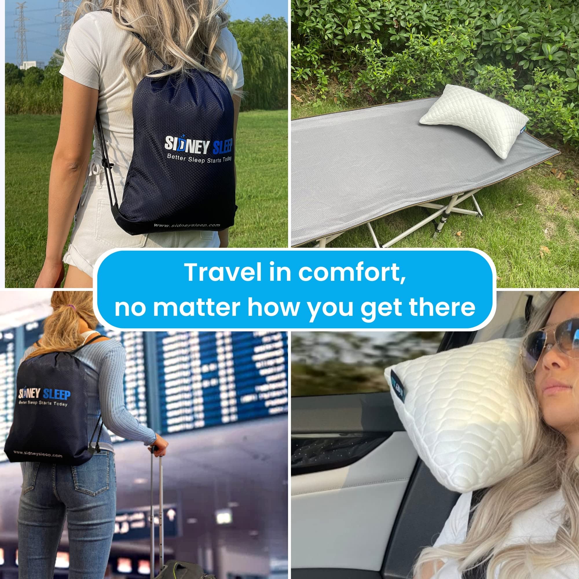 backpack travel sleep kit Amazon.com: Sidney Sleep Set of 2 Mini Travel Size Neck Pillows - Knee  Pillow - Back Lumbar Support - Curved Bed Pillow - 14 x 19 Inches -  Adjustable Loft