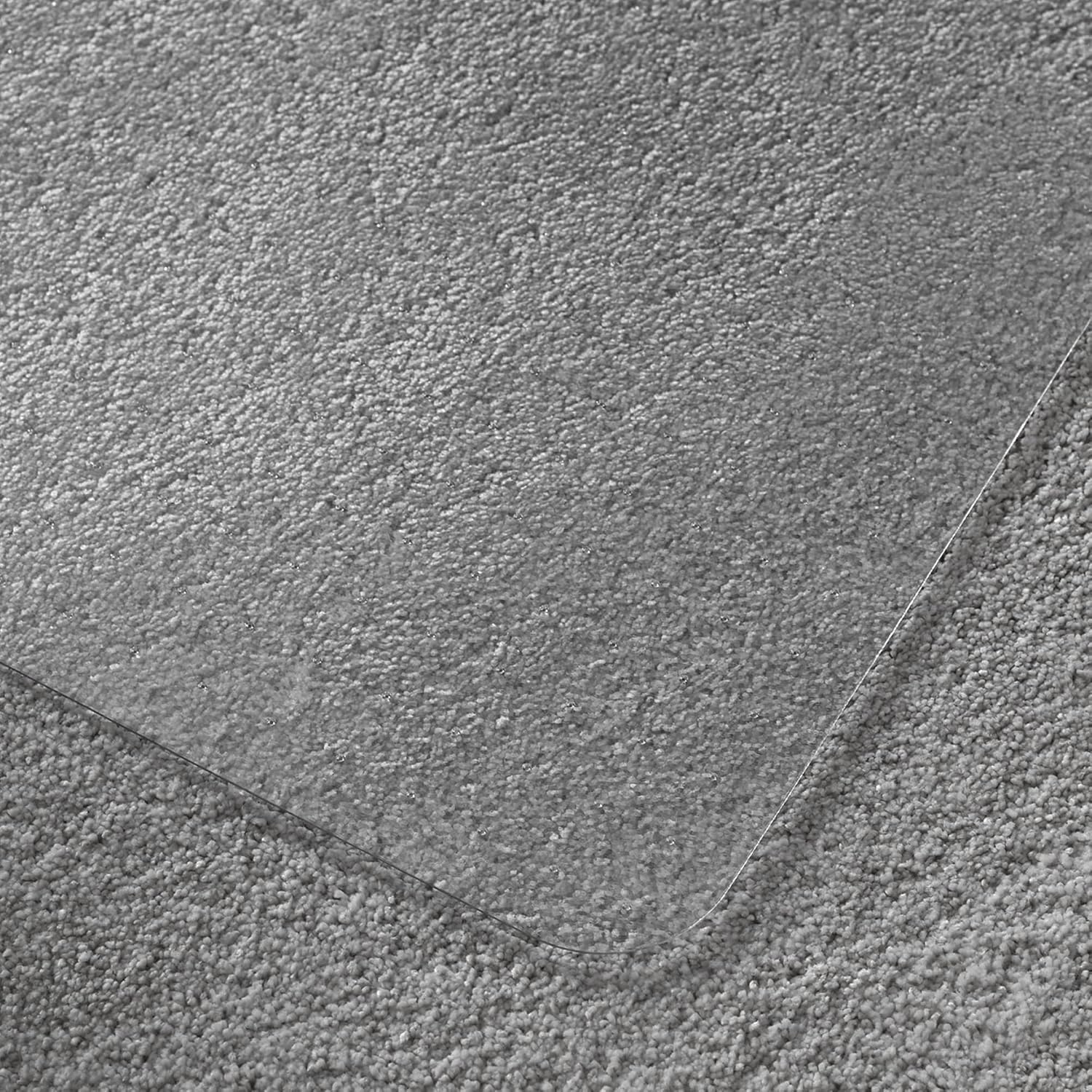 Floortex Polycarbonate Chair Mat with Lip 47" x 35" for Low/Medium Pile Carpets