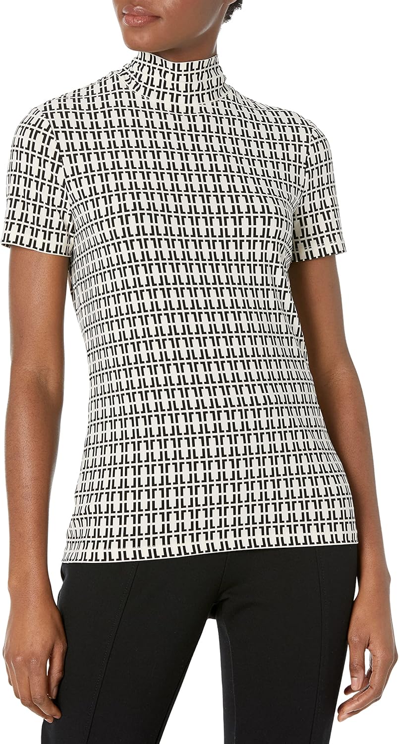 Anne Klein Women's Solid Mock Neck Top - Image 2