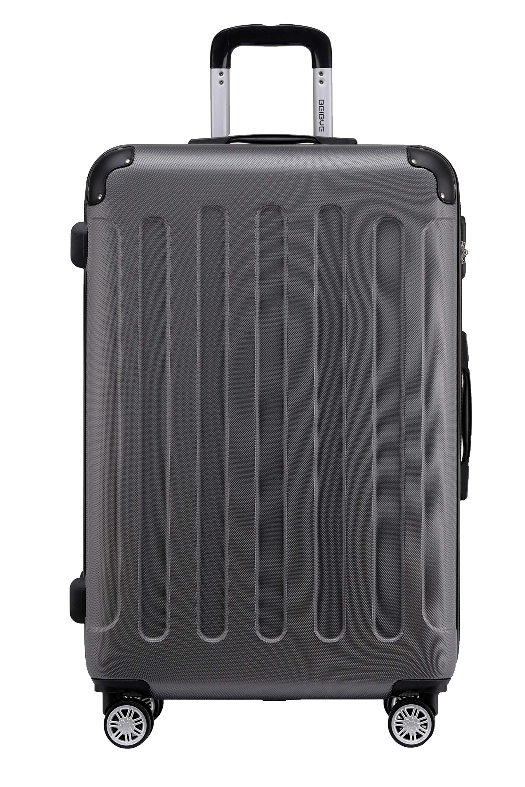 BEIBYE- Hartschalenkoffer Koffer Trolley Rollkoffer Reisekoffer Zahlenschloß 4 Zwilings-Rollen