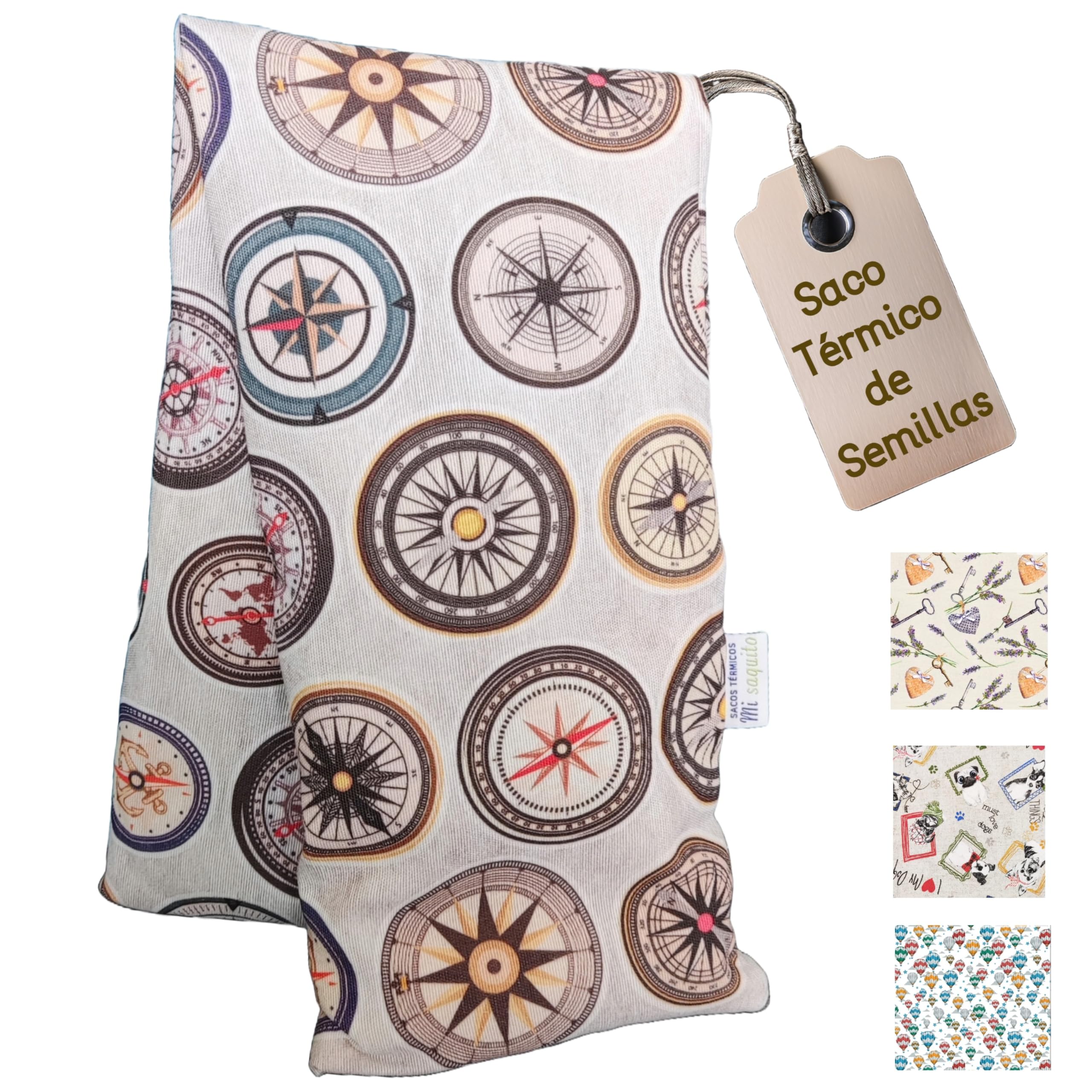 Saco Semillas Microondas 57x14 cm Con Funda Lavable - SSaquito Térmico Cervical con Lavanda–Bolsa Térmica de Calor y Frío–Saco Térmico para Cuello/Espalda-Almohadilla Térmica Dolor Menstrual