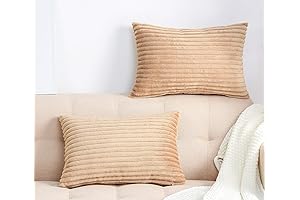 TangDepot, Set of 2 Soft Plush Velvet 18 x 12 Pillow Cover