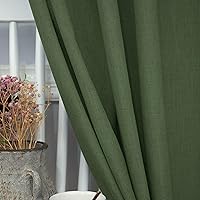 Vista 346 de Orange Linen Curtains 72 Inch Length for Living Room 2 Panels Set Back Tab Loop Pocket Semi Sheer Copper Brown Burnt Orange Curtains for Bedroom