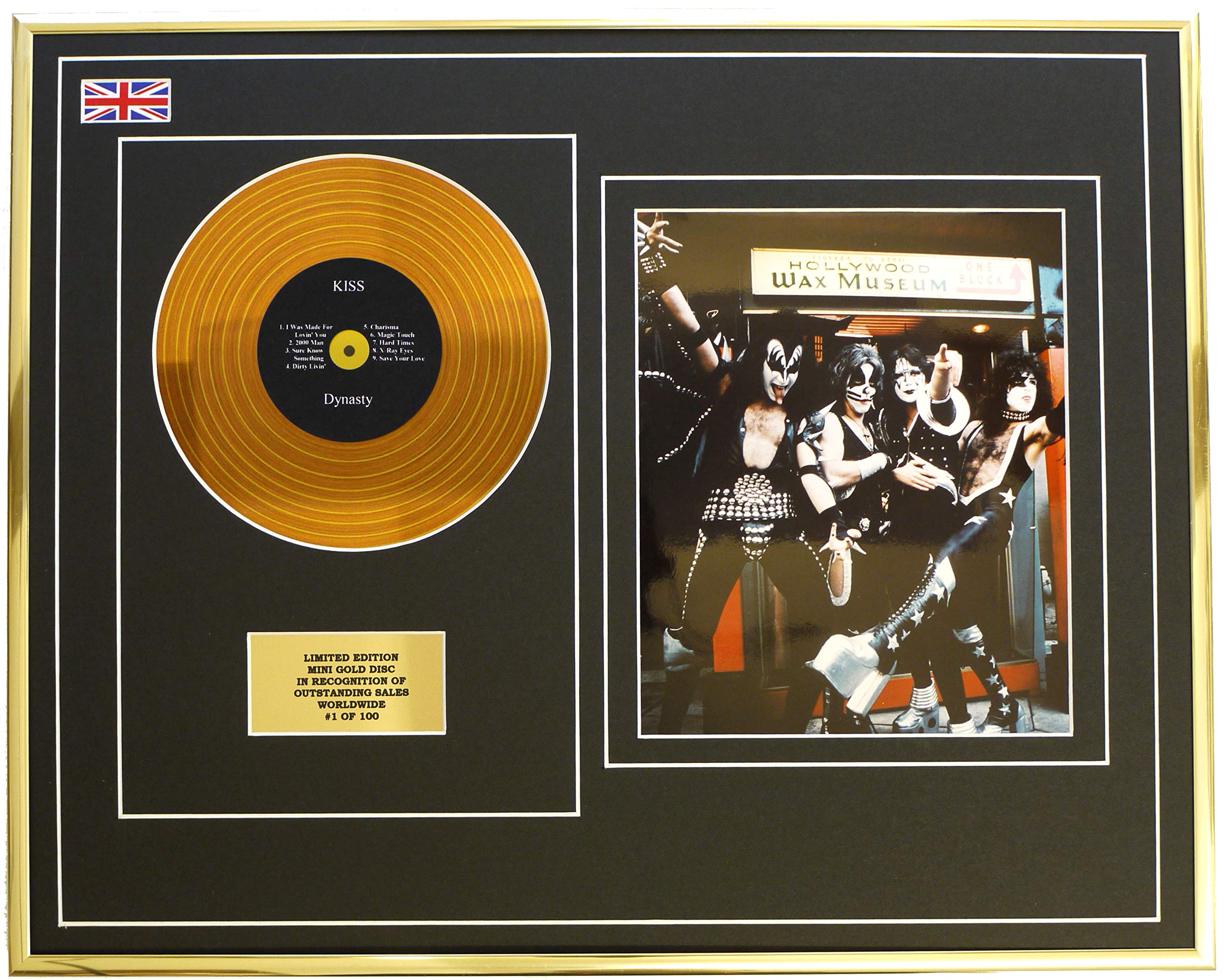 Everythingcollectible KISS/MINI Metall Gold DISC & Foto Display/Limitierte Edition/COA/Dynasty
