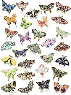 30 Pieces Enamel Pins Set Enamel Pins for Backpacks Cool Horror Enamel Lapel Pins Steampunk Brooches Pins for Hats Clothes Women Men